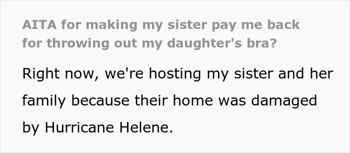 Lady Livid Over Sis Tossing Daughter's Expensive Bra And Refusing To Pay Her Back, Kicks Her Out