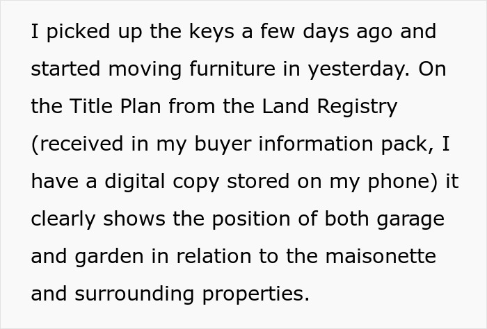 “I’ve Just Purchased A Maisonette, Neighbor Believes My Entire Garden Belongs To Him”