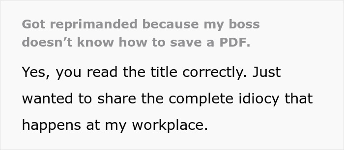 Boss Can't Manage To Save PDF File Despite Woman's Instructions, Loses It After All Work Disappears