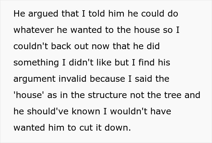 35YO Chops Down Tree Husband’s Family Cherished Without Asking, Leads To Massive Relationship Rift