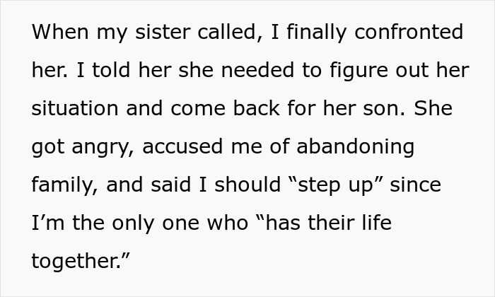 “[Am I The Jerk] For Telling My Sister I Won’t Raise Her Child After She Abandoned Him?”