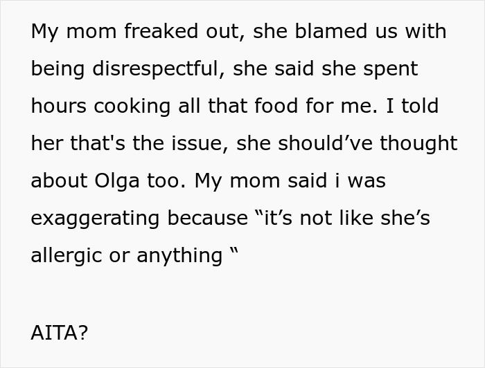 Family Drama Erupts As MIL Doesn't Serve Anything Vegan DIL Can Eat For Dinner, Spouses Leave