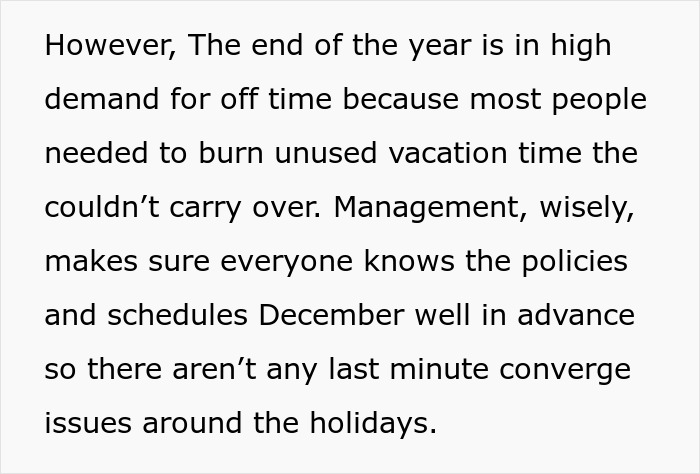 "Can’t Carry Over 1 PTO Day? See You In February": Person Maliciously Complies