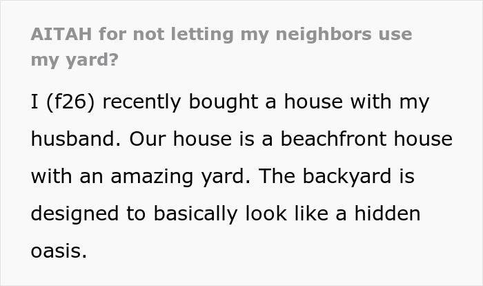 Couple Wants To Enjoy Their Yard And Pool, Neighbors Want A Piece Of It, Livid When A Fence Appears