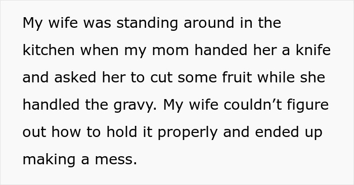 Woman Doesn't Even Know How To Cut Fruit, MIL Calls Her Pathetic