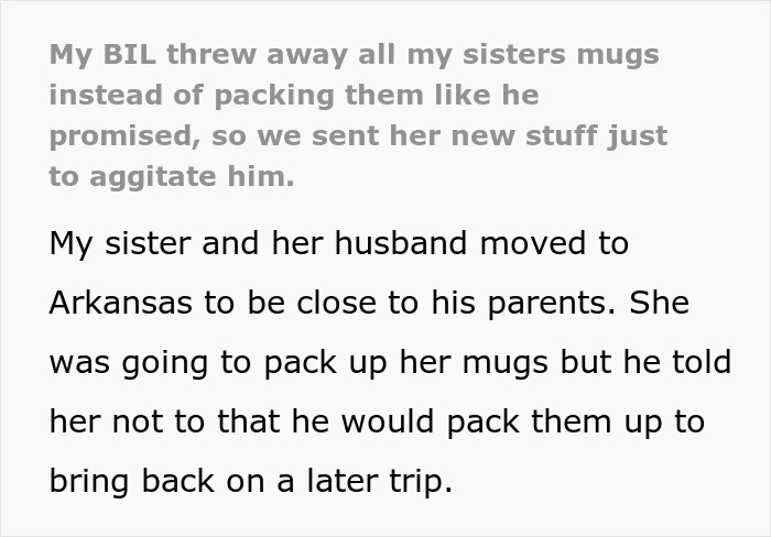 Man Promises To Pack Up Wife’s Mug Collection But Throws It Away Instead, Family Takes Revenge