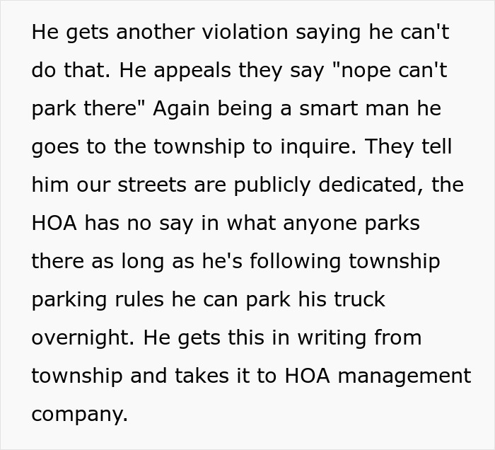 HOA Blocks Guy From Parking In His Driveway, Residents Hit Back, Turn Whole Street Into Parking Lot