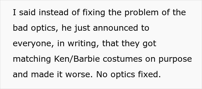 “AITA For Telling My Husband He Shouldn’t Do Matching Ken/Barbie Costumes With His Female Coworker?”