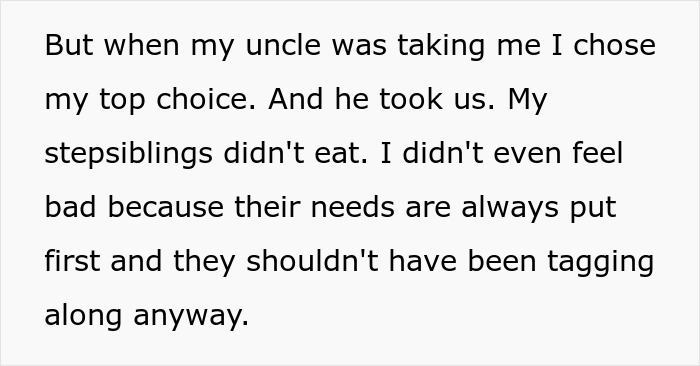 Teen Never Eats At Favorite Restaurant Because Of Stepsiblings, Goes There For B-day, Dad Is Livid