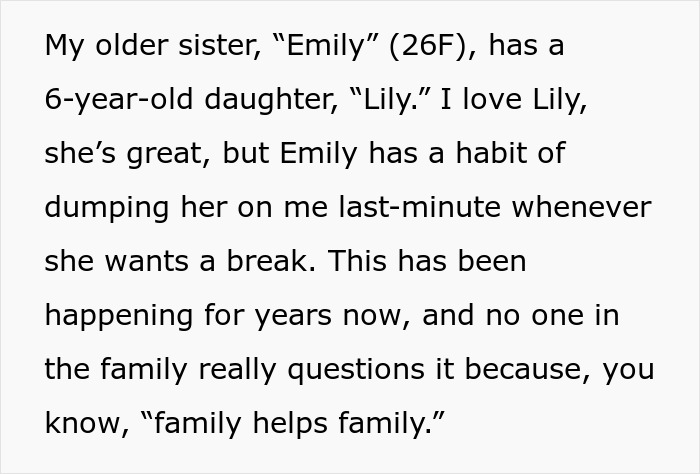 29YO Just Assumes Her 19YO Sis Is A Pro-Bono Babysitter, Shocked To Receive A Flat-Out Refusal