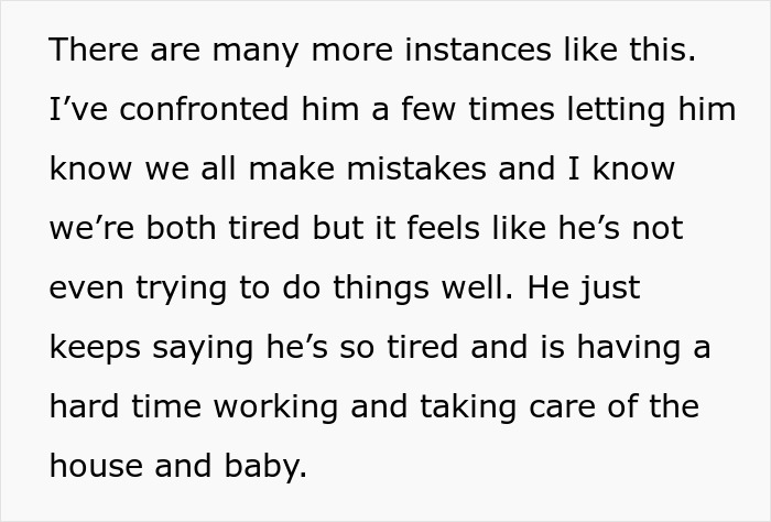 Man Faces The Consequences Of His Weaponized Incompetence He Used Against His Postpartum Wife