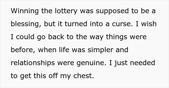 Family And Boyfriend Start Demanding And Spending Woman's Lottery Winnings, She Cuts Them Off