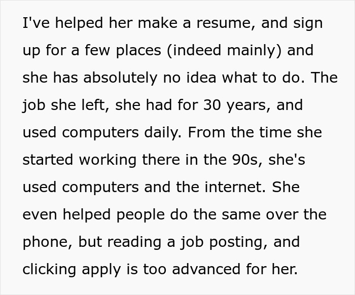 63YO Has To Find A Job, Realizes All Of Her Kid's Complaints Were Real And Valid