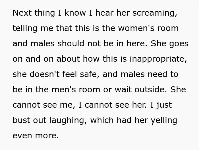 Raging Woman Demands Two-Year-Old “Man” Be Thrown Out Of Bathroom, Regrets It