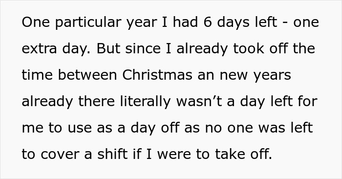 "Can’t Carry Over 1 PTO Day? See You In February": Person Maliciously Complies