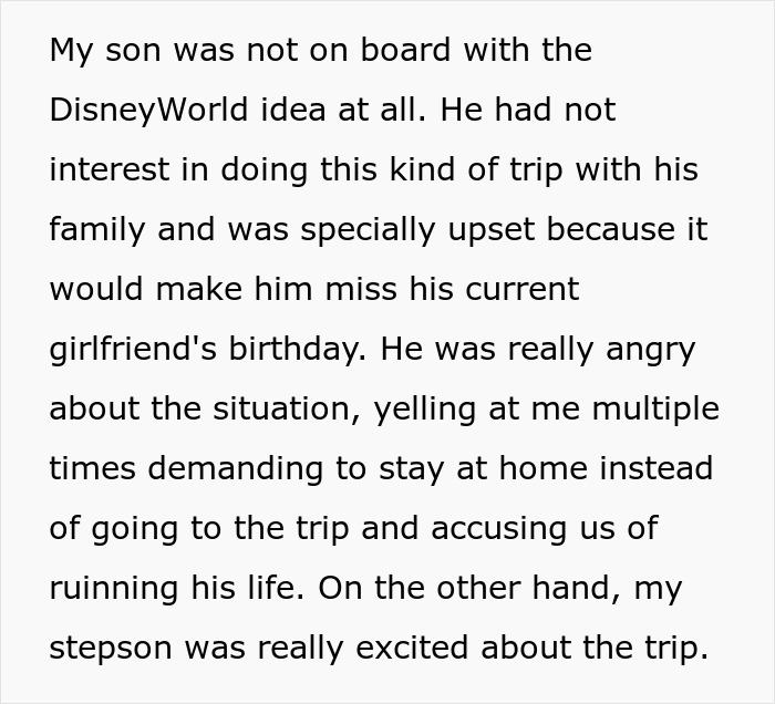 Mom Uninvites Stepson From Fam’s Trip To Disney World, Netizens Conclude That She’s A Total Jerk