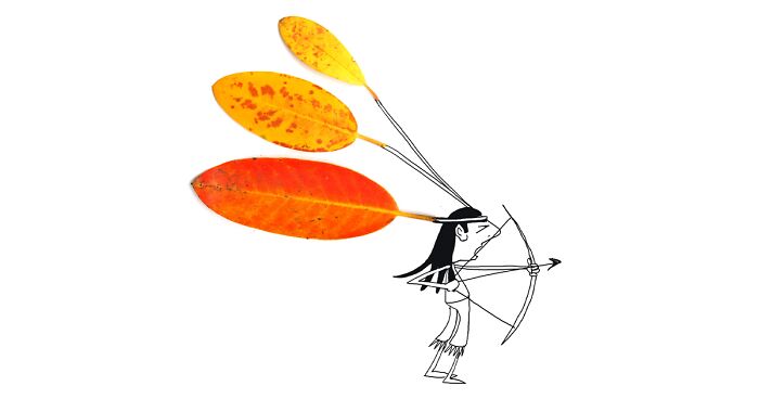 I Transform Autumn Leaves Into Illustrations (19 New Pics)