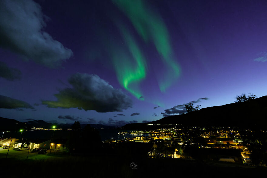 A View From My Window Last Night. Northern Norway