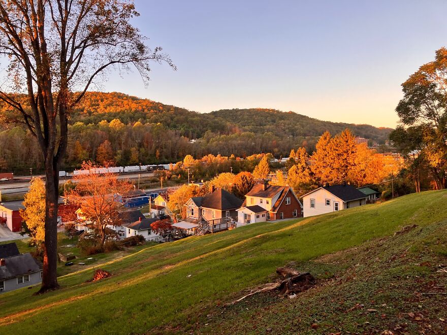 Evening From My Car Window. Carolina Ave. Bluefield, West Virginia