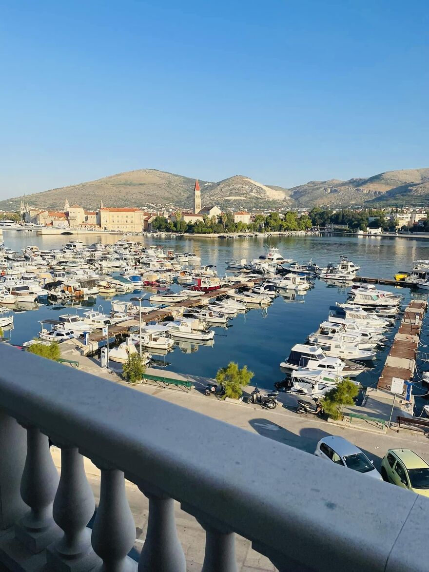 View Of The Old Town Of Trogir, Croatia From My Hotel Room Balcony