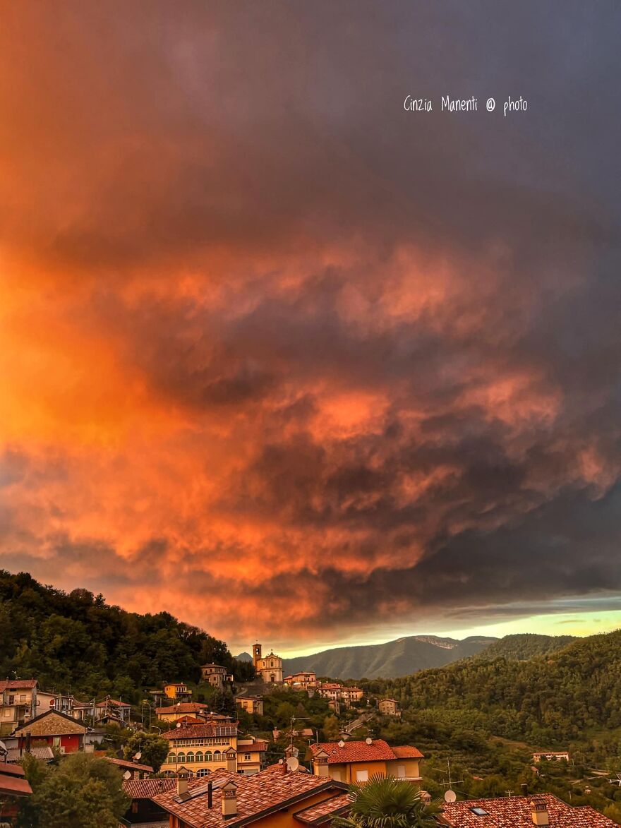 Sunset, From The Balcony Of My House. Gandosso, Italia