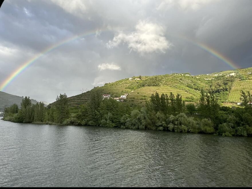 View From My Stateroom On The Douro River In Portugal