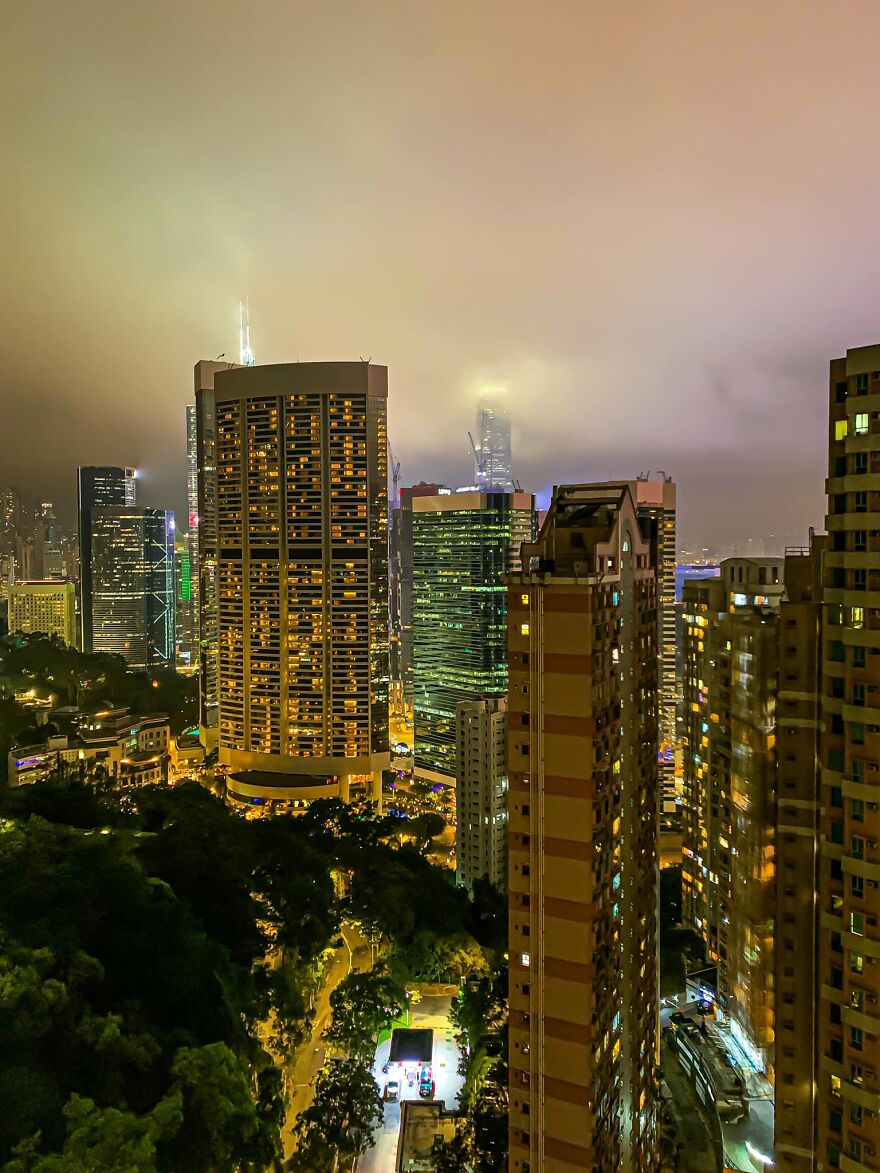 View From My Balcony, Wanchai Hong Kong