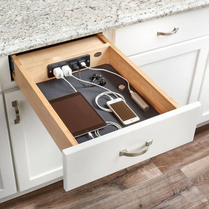 Charging Drawer By Rev-A-Shelf