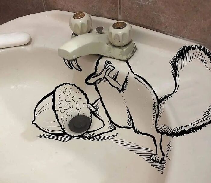 Scrat In The Bathroom