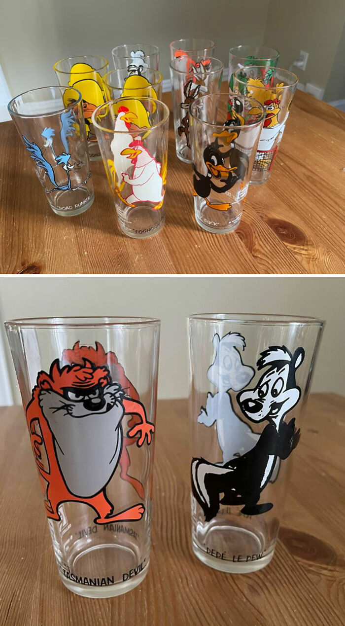 Somebody Was Throwing Out A Bunch Of 1973 Looney Tunes Glasses. I Couldn't Resist!