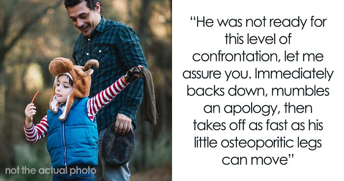 Man Finds 4YO Blocking His Path, Pushes Him Away, His Furious Dad Makes Him Apologize To The Child