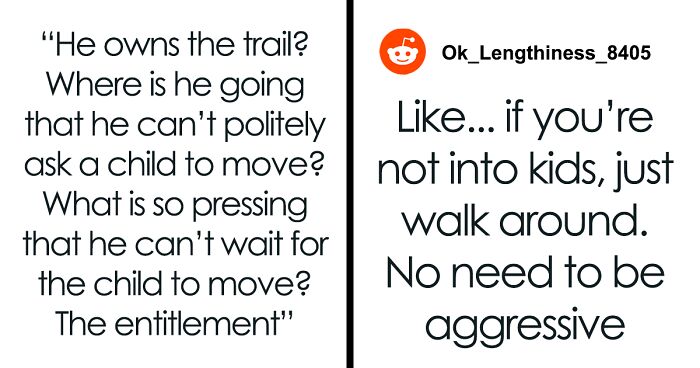 4YO Excited To Show Snail To A Random Stranger On Trail, But He Pushes The Kid Away, Angers His Dad