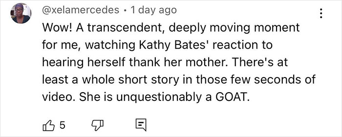 Journalist Heals Kathy Bates’ 30-Year-Old Guilt For Her Mom: “She Should’ve Had My Life”