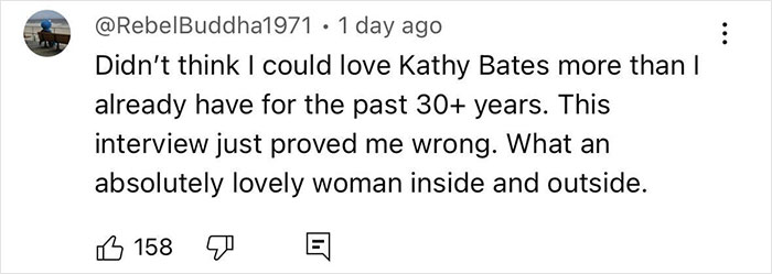 Journalist Heals Kathy Bates’ 30-Year-Old Guilt For Her Mom: “She Should’ve Had My Life”