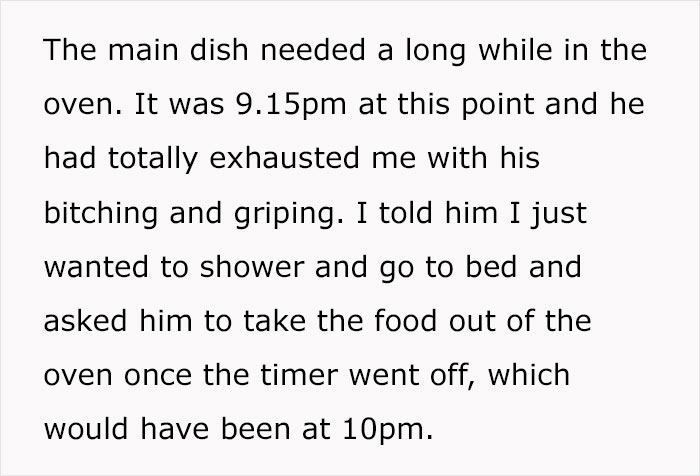 Man Ruins The Food His Wife Spent 3.5 Hours Making, Then Cancels Dinner To Her Utter Dislike