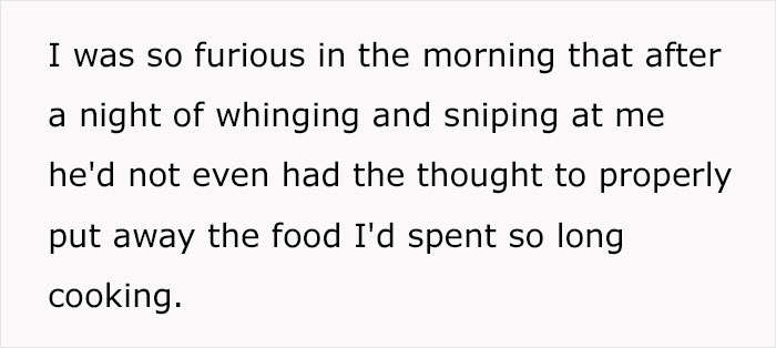 Man Ruins The Food His Wife Spent 3.5 Hours Making, Then Cancels Dinner To Her Utter Dislike