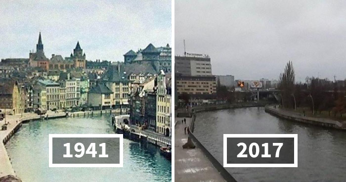 30 Pics Of Cities In The Past And The Present, As Shared By This FB Page