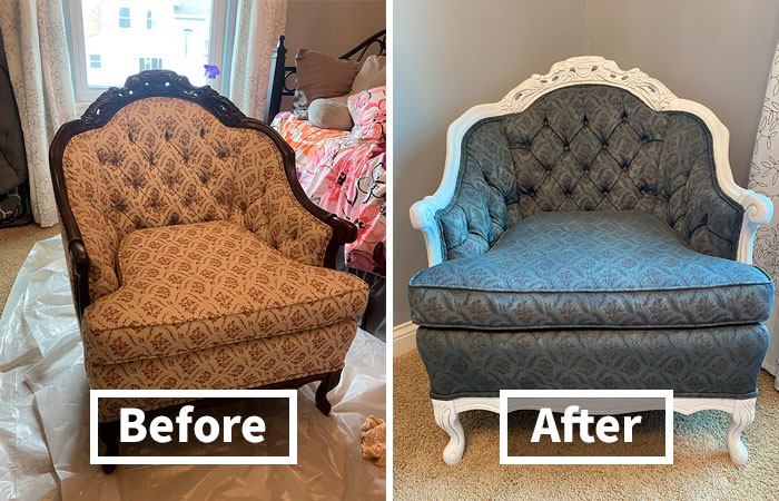 Breathe New Life Into Your Grandma's Old Armchair And Make It Instagram-Worthy With This Miracle-Working Fabric Paint 