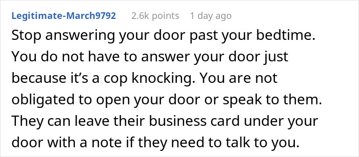 Guy Is Annoyed By Cops Repeatedly Showing Up At Night For His Door Cam Footage