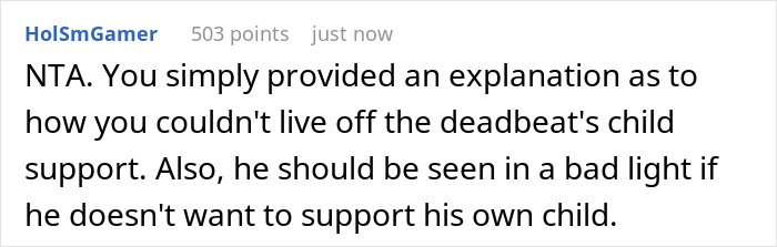 “AITA For Laughing At My Ex’s Mother And Telling Her How Much Child Support I’ve Been Receiving?”