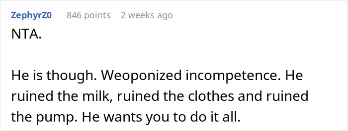 Man Faces The Consequences Of His Weaponized Incompetence He Used Against His Postpartum Wife