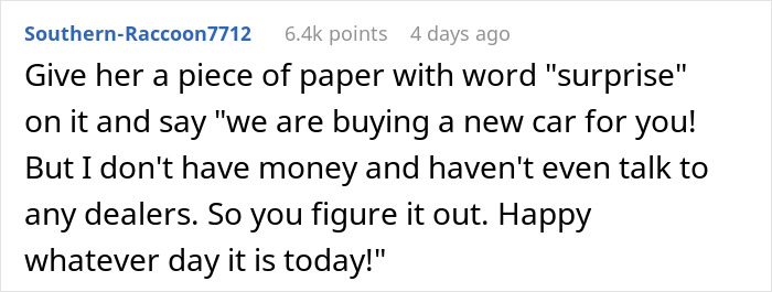 Wife Gives A Grand "Gift" That Backfires, Acts Shocked When Husband Is Disappointed