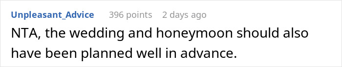 Person Plans Vacation Almost A Year In Advance, Is Chastised For Refusing To Switch With A Bride