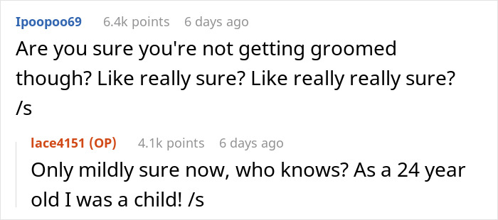 Woman Won’t Drop The Idea That Her 30YO Coworker Was Groomed At 24YO, Gets To Talk To HR