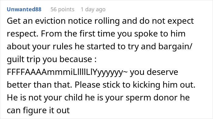 “I’m Your Father; I Shouldn’t Have To Pay”: Man Breaks Son’s House Rules, Eviction Ensues