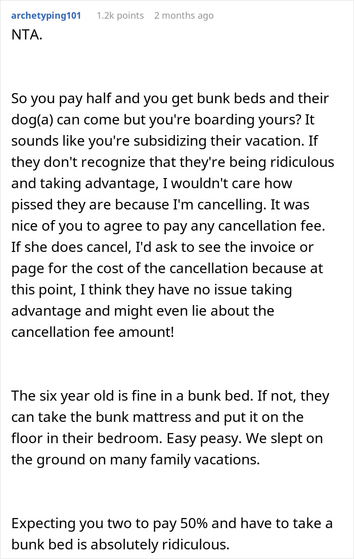 “I Don’t Feel We Are Wrong”: Couple Cancels Family Trip As They Were Given The Bunk Beds