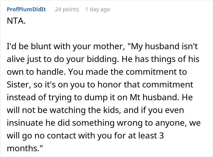 Grandma Hits The Roof After Daughter Blocks Her Plan To Dump Babysitting Duties On Son-In-Law