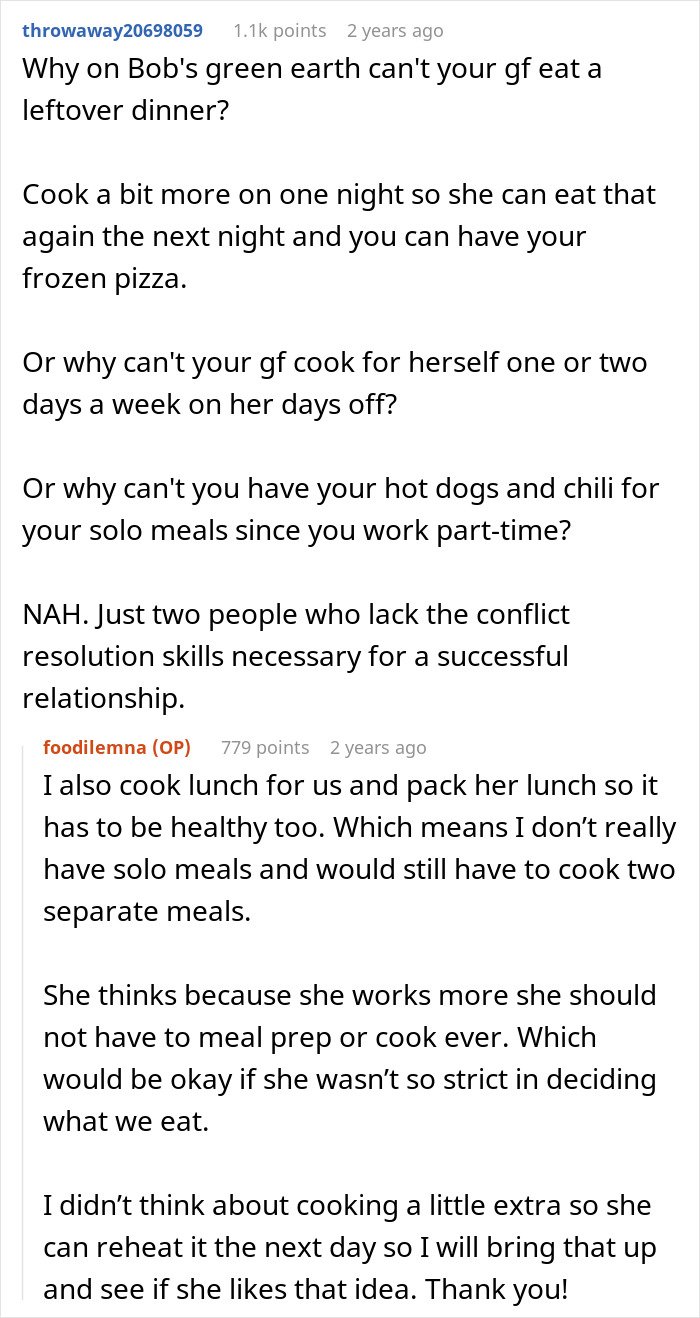 GF’s Restrictive Food Preferences Make BF Lose All Patience With Her, He Asks For Advice