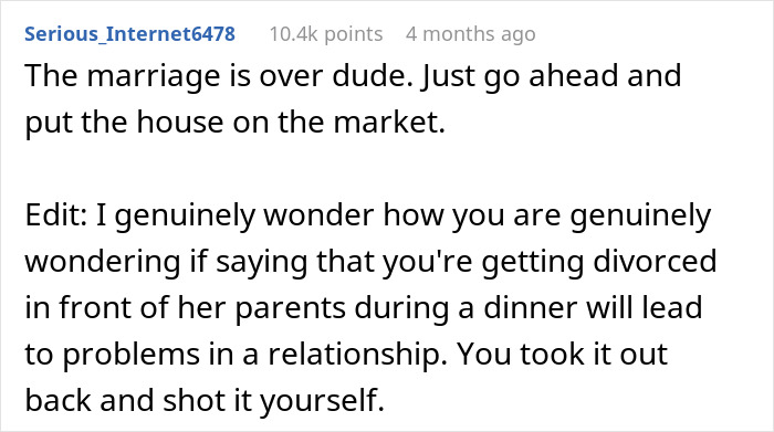 “We're Hemorrhaging Money”: Man Threatens Divorce Over Wife's Reluctance To Change Jobs