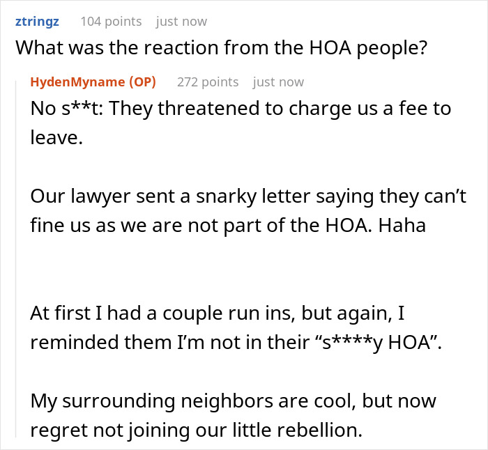 Folks Are Delighted To Hear How 44 Homeowners Defeated The HOA By Using Their Own Laws Against Them